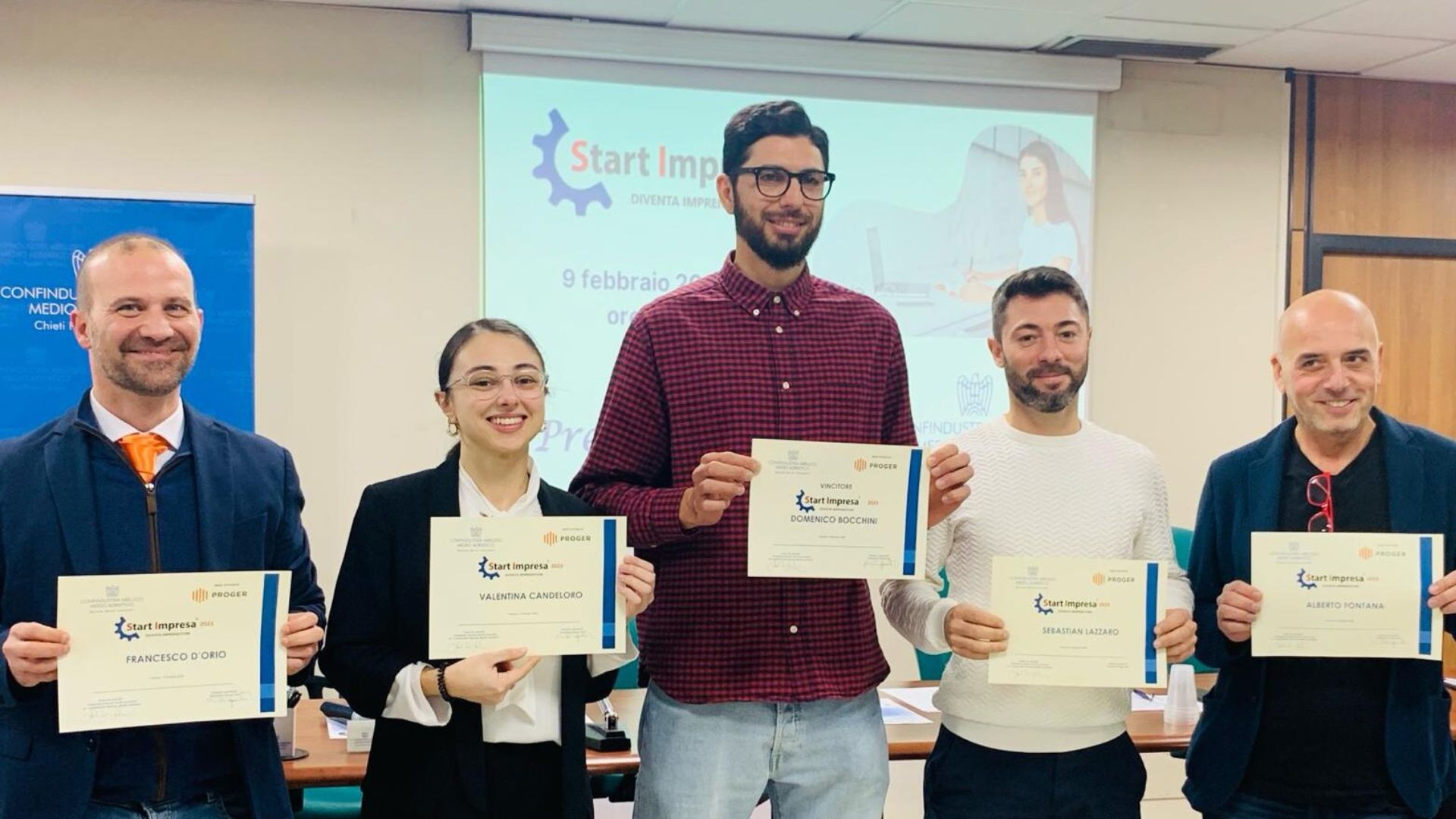 Start impresa vince Domenico Bocchini