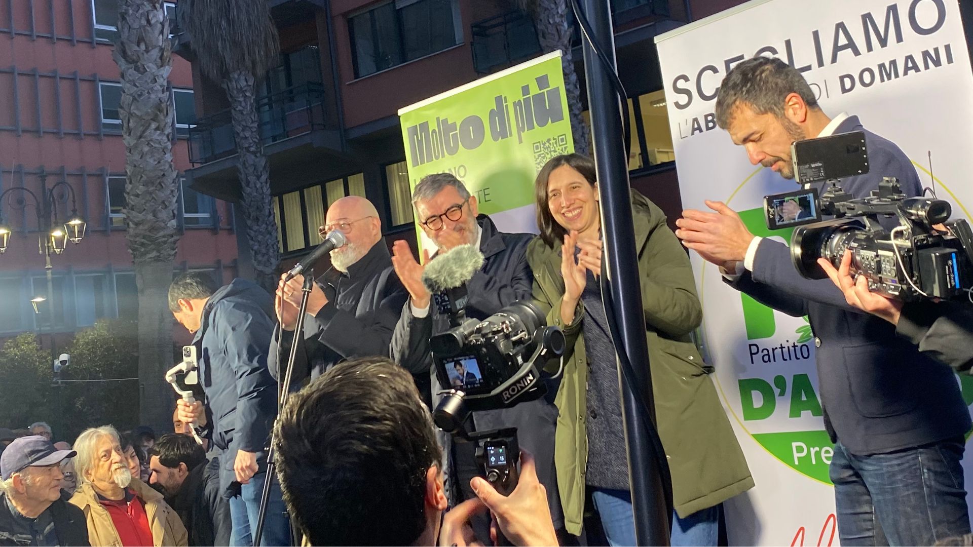 Schlein e Bonaccini a Pescara per sostenere D'Amico