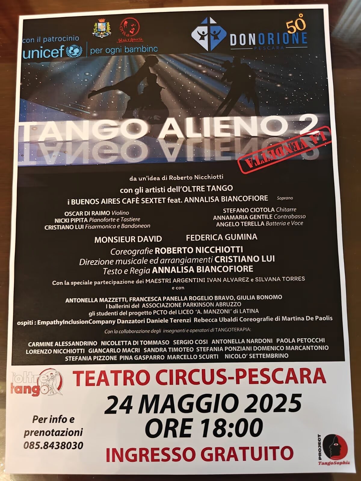 Tango Alieno a Pescara