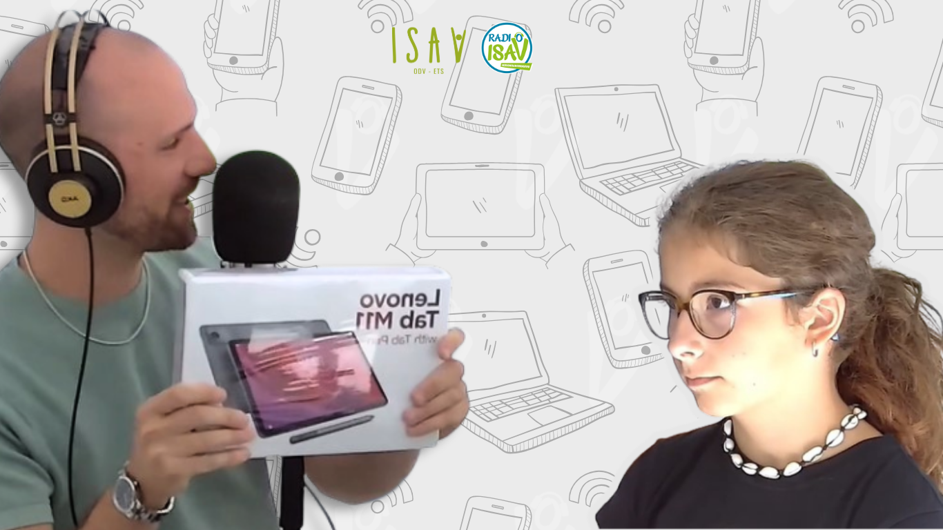 radio isav consegna un tablet ad emma